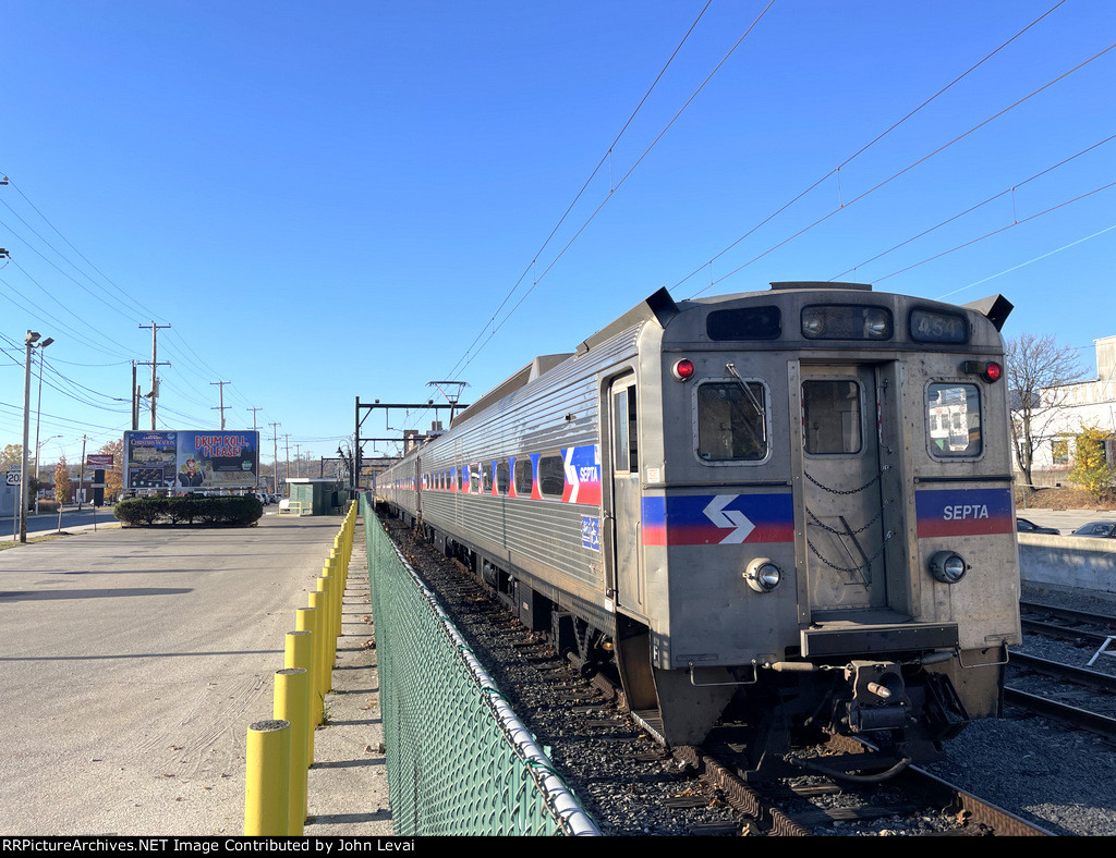 Septa Silverliner IV # 454 on the rear of Train # 2309 